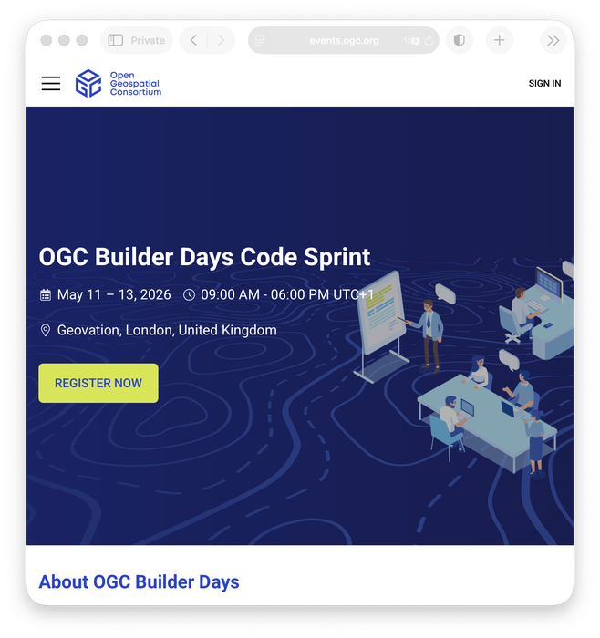 OGC Builder Days Code Sprint